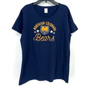 UNC Northern Colorado Bears T Shirt Womens Size XL BLue Gold